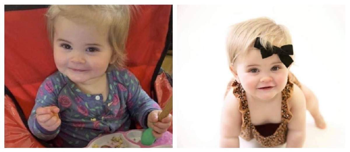 Un colaj cu Reese Hamsmith, fetița de 1 an din Texas care a murit după ce a înghițit o baterie mică de la o telecomandă