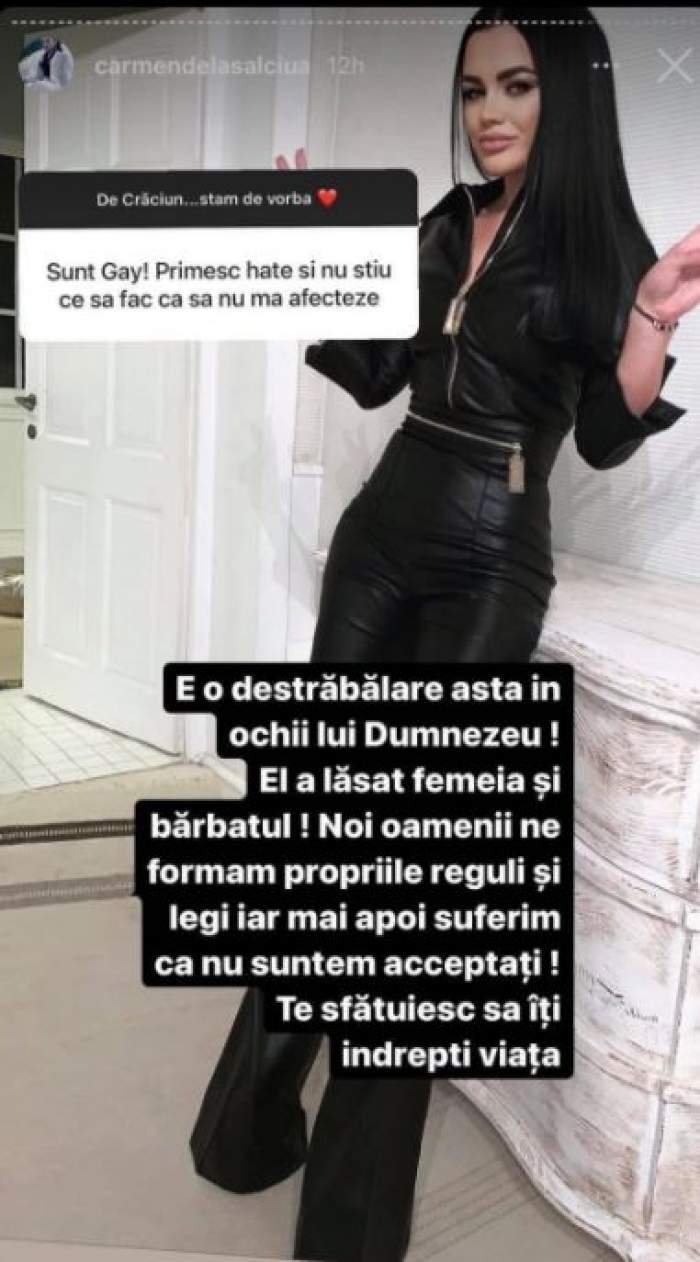 Răspunsul halucinant dat de Carmen de la Sălciua, după ce un fan i s-a confesat că este homosexual: „E o destrăbălare” / FOTO