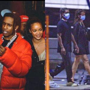 Rihanna și ASAP Rocky au sărbătorit primul Crăciun împreună! În ce ipostaze romantice au fost suprinși / FOTO