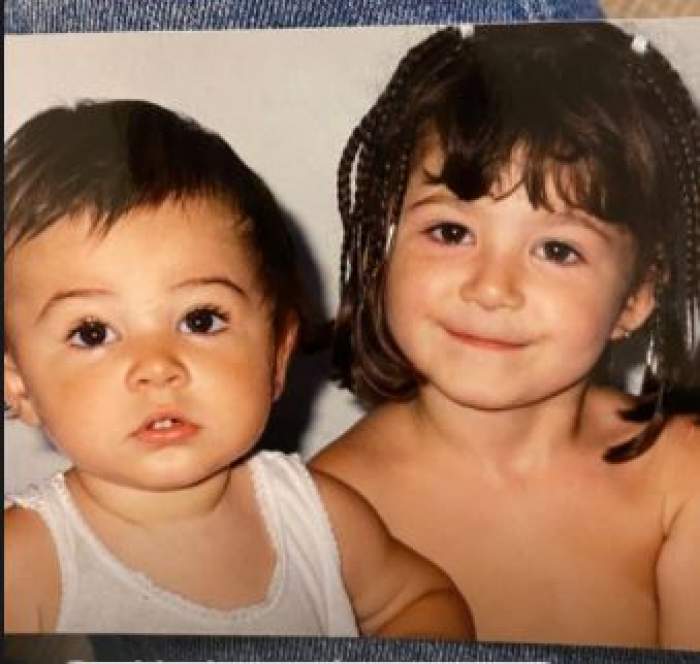Mario Fresh alături de sora sa Raluca, când erau mici.