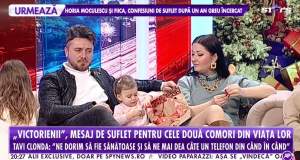 Gabriela Cristea și Tavi Clonda, mesaje de suflet pentru fiicele lor, în direct la Antena Stars! Ce le-au transmis celor două fetițe! / FOTO