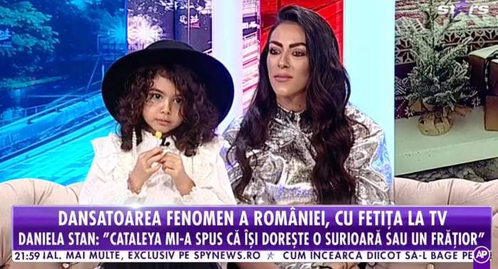 Daniela Stan alături de fiica sa la antena stars