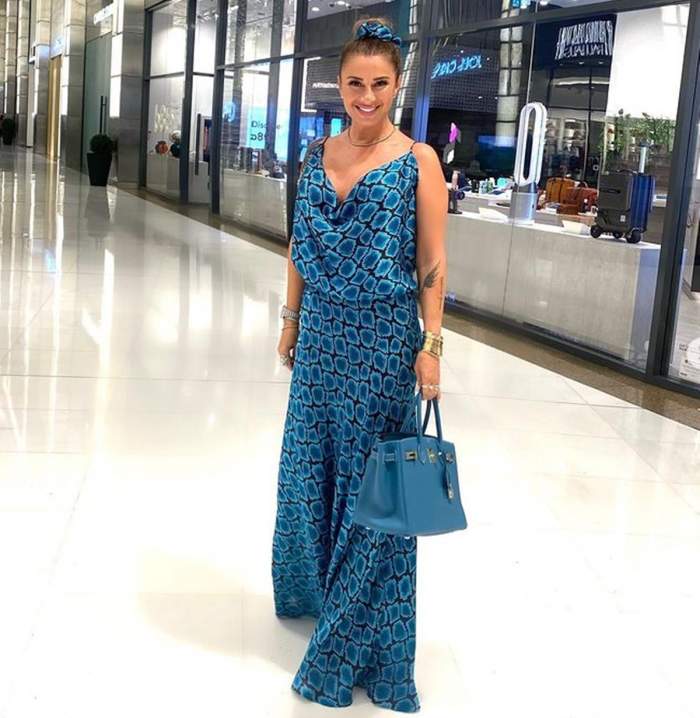 anamaria prodan in rochie turcoaz