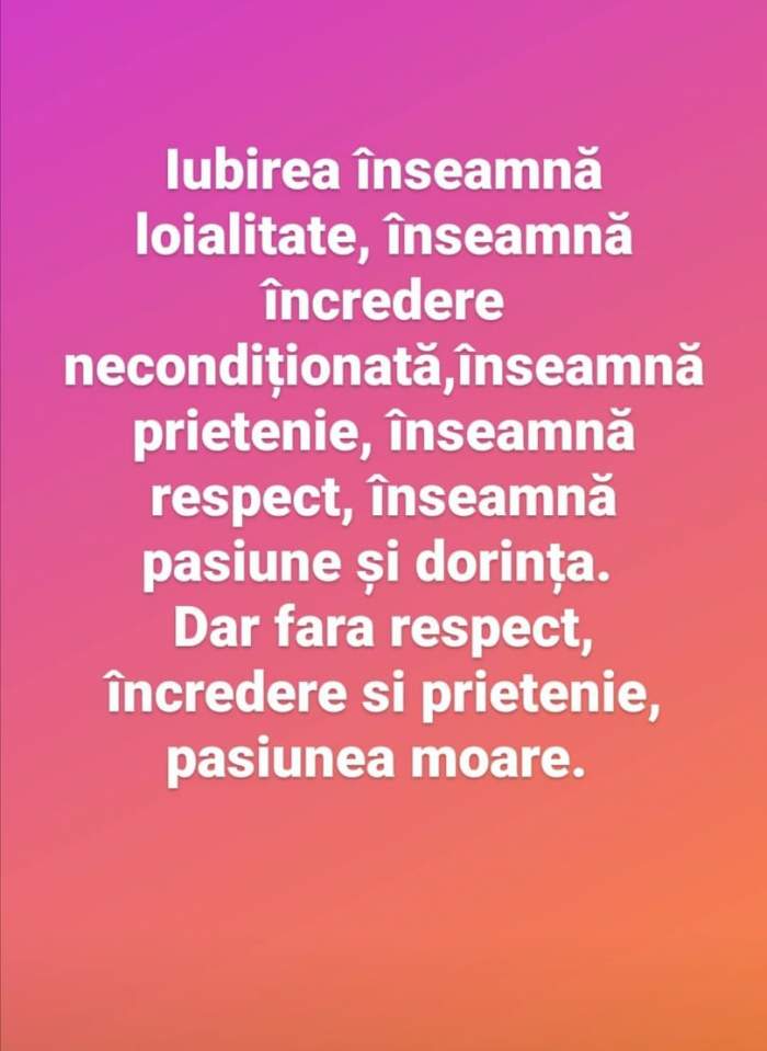 Oana Roman, mesaj cu subînțeles după ce a rămas o mamă singură. Ce a dus la destrămarea căsniciei cu Marius Elisei: ”Pasiuna moare” / FOTO