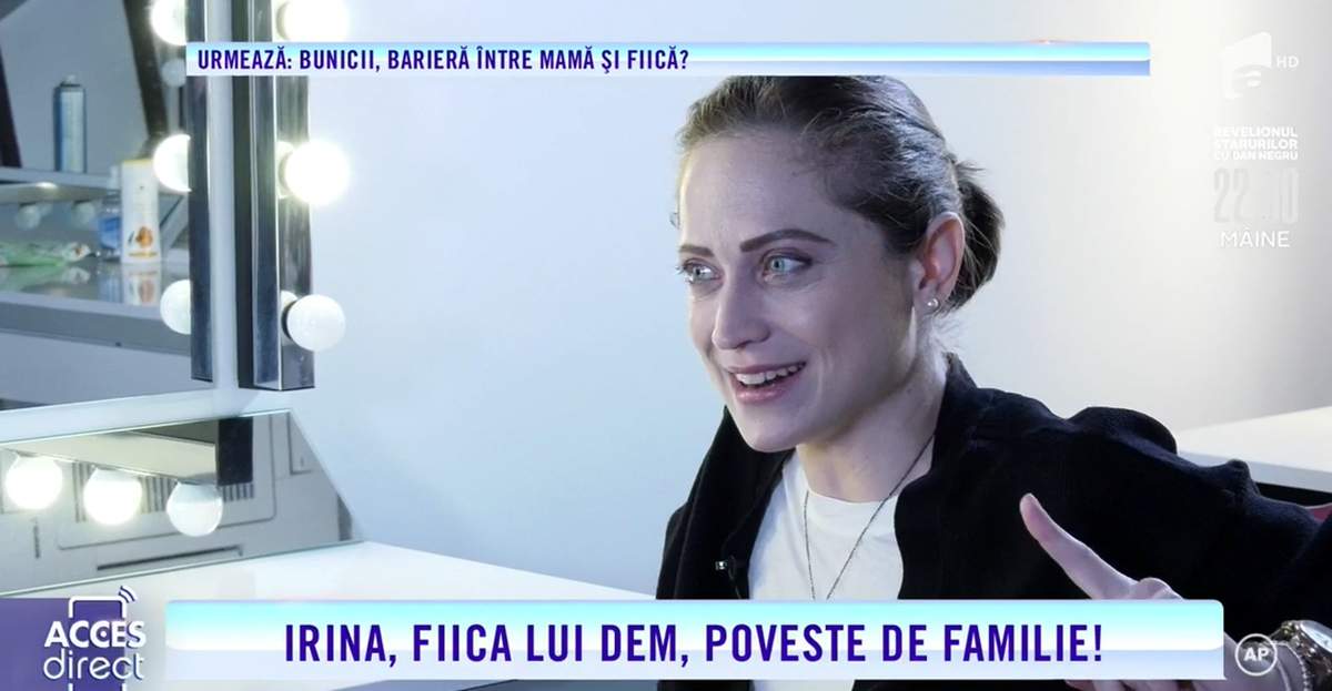 Acces Direct! Irina, fiica lui Dem Rădulescu, dezvăluiri din viața de familie! Ce pasiune ascunsă are celebra actriță! / VIDEO