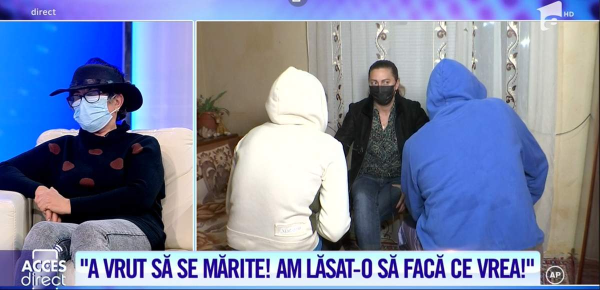 Mama tinerei de 14 ani, alături de partenerul său