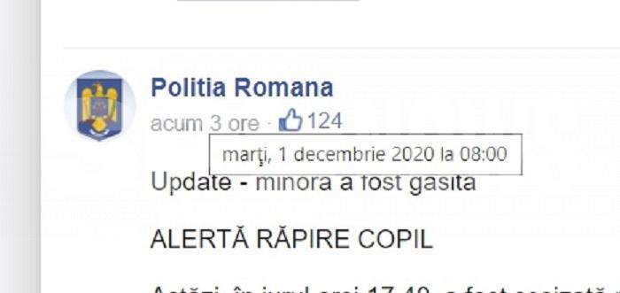 Anunțul incredibil făcut de Ministerul de Interne, în cazul fetei care a fost răpită de pe stradă / Document exclusiv