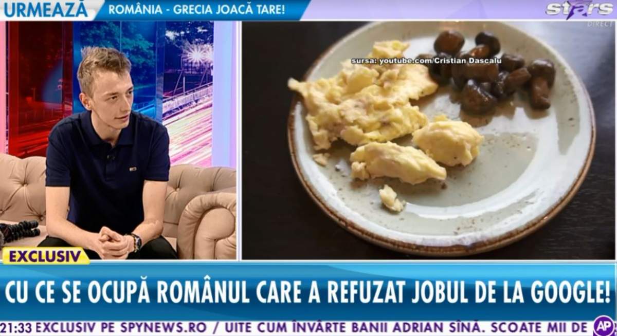 VIDEO / Tânărul care a refuzat să lucreze pentru Google! Cristian Dascălu dă cărţile pe faţă: "A fost cea mai bună alegere pe care am putut să o fac"