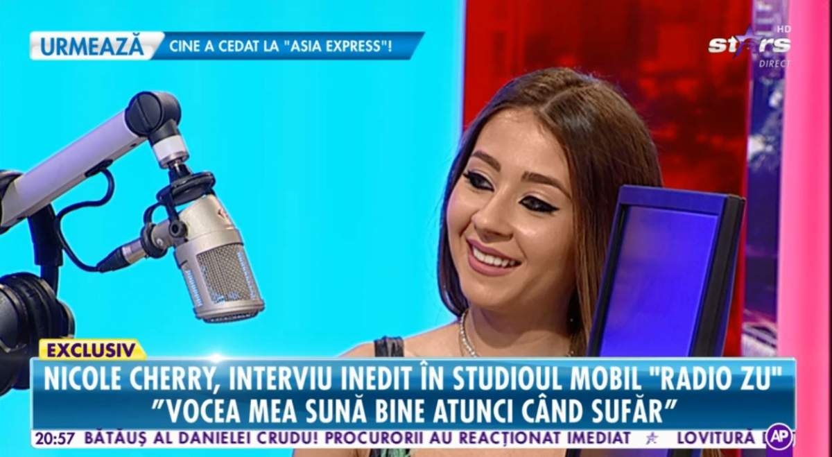 VIDEO / Nicole Cherry, mai sinceră ca niciodată! "Vocea mea sună foarte bine când sufăr"