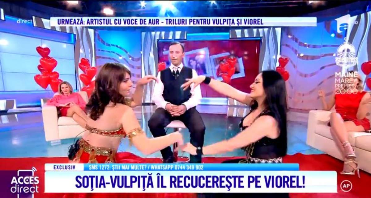 Vulpiţa, mişcări de infarct pentru Viorel! Veronica a făcut show pe muzică orientală / VIDEO