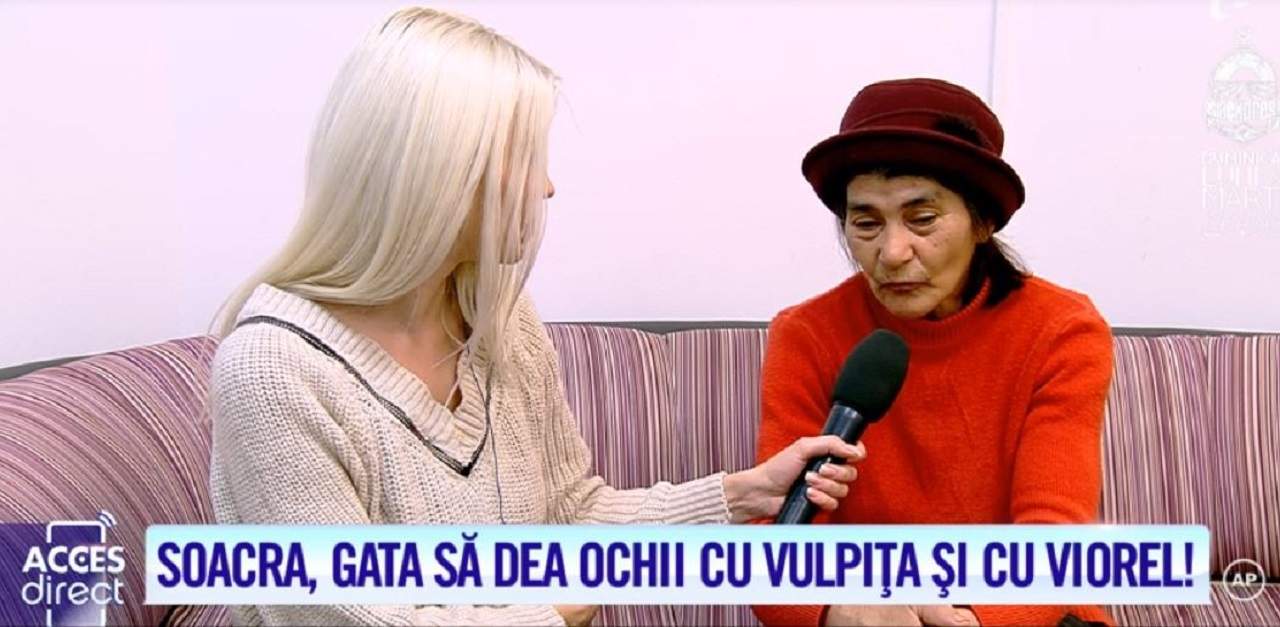 VIDEO / Soţia-vulpiţă şi soacra, faţă în faţă. Femeia le cere socoteală lui Viorel şi Veronicăi. Cum a decurs întâlnirea dintre cei trei