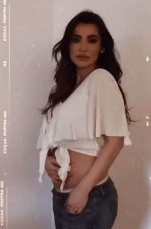 VIDEO / Lili Sandu, primele imagini cu burtica de gravidă. Mesajul emoţionant al iubitului său