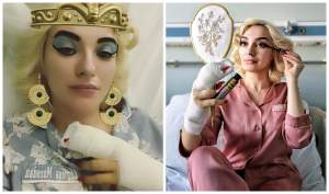 Ana Morodan, cu mâna în ghips pe patul de spital: „Aveam un sfert de deget în pungă”