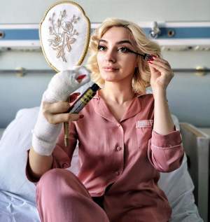 Ana Morodan, cu mâna în ghips pe patul de spital: „Aveam un sfert de deget în pungă”