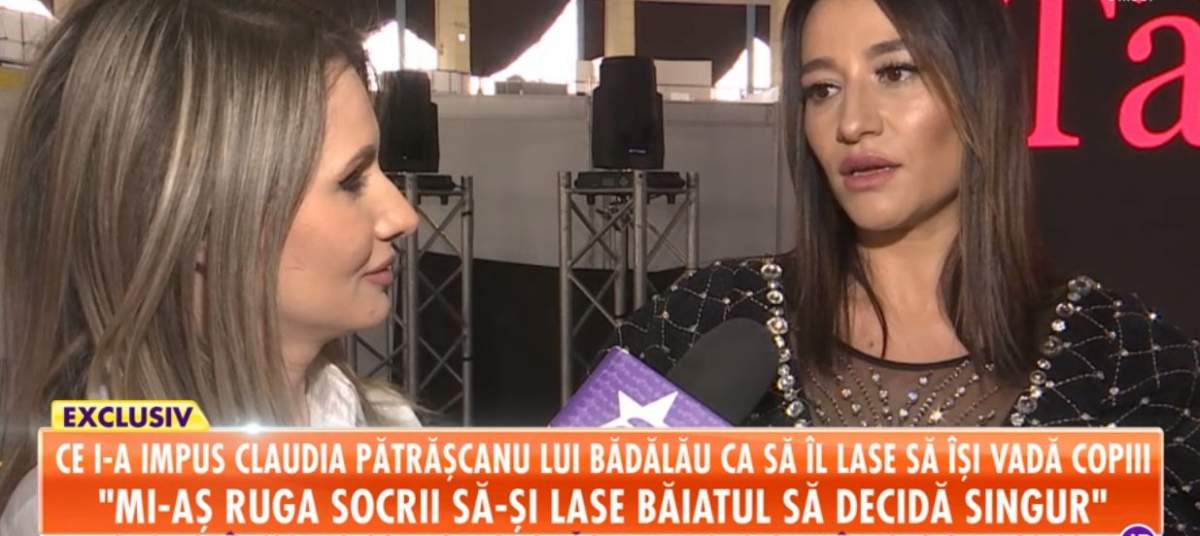 Claudia Pătrăscanu, declaraţii de ultim moment despre divorţul de Gabi Bădălău: "I-aş ruga pe bunici să-l lase să decidă singur"