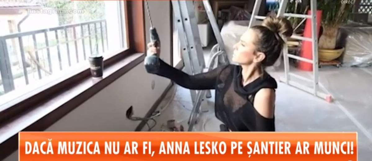 VIDEO / Primele imagini din noua casă a Annei Lesko. Vedeta a demonstrat că este meseriaşă
