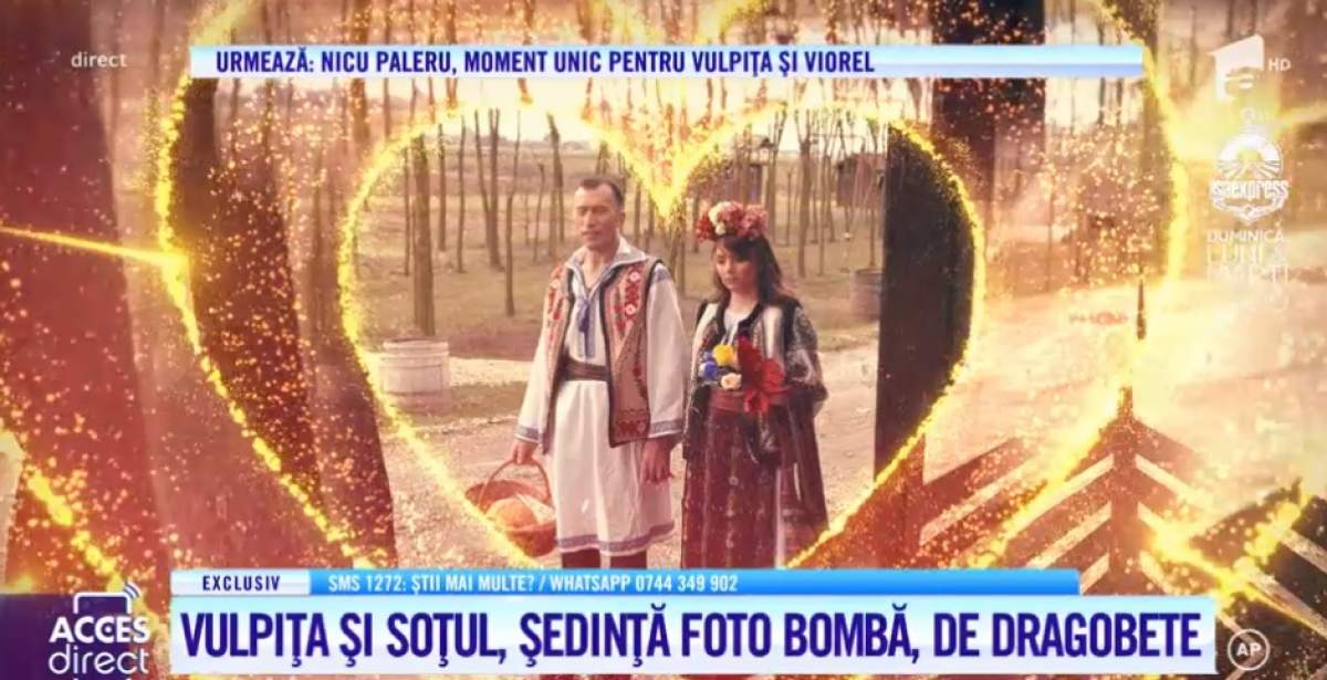 Vulpița și Viorel, ședință foto romantică de Dragobete! Și-au făcut declarații de dragoste siropoase / VIDEO