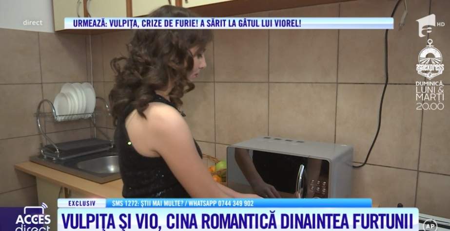 Cină romantică de Dragobete, pentru Vulpița și Viorel! Veronica i-a gătit... două ouă și o roșie