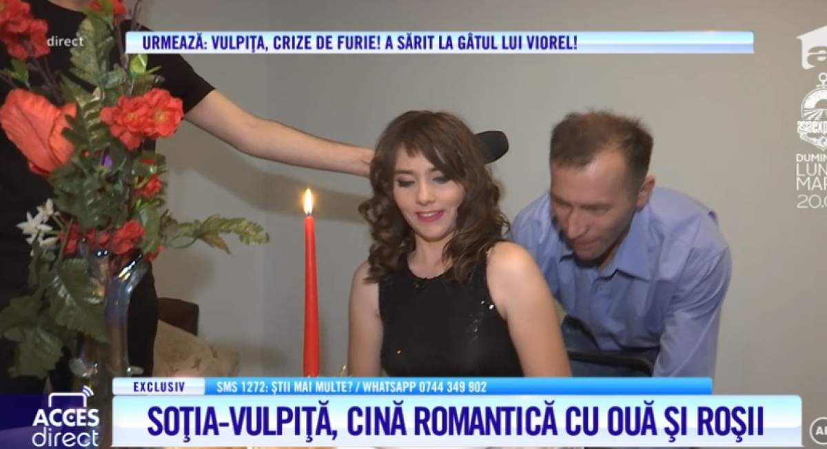 Cină romantică de Dragobete, pentru Vulpița și Viorel! Veronica i-a gătit... două ouă și o roșie