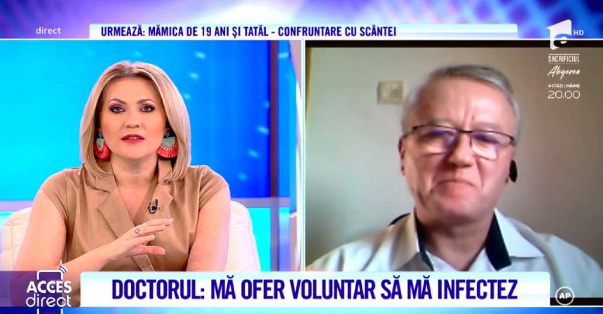Un medic renumit aruncă bomba, după ce românii au intrat în panică din cauza coronavirusului. ''Mă ofer voluntar să mă infectez cu virusul vieții''