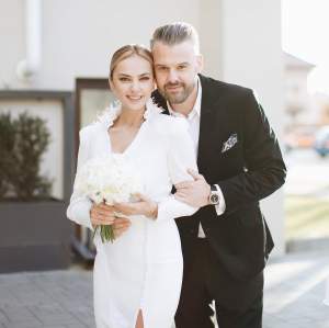 FOTO / Singurele imagini de la nunta Roxanei Ionescu și a soțului său. Abia acum au fost făcute publice