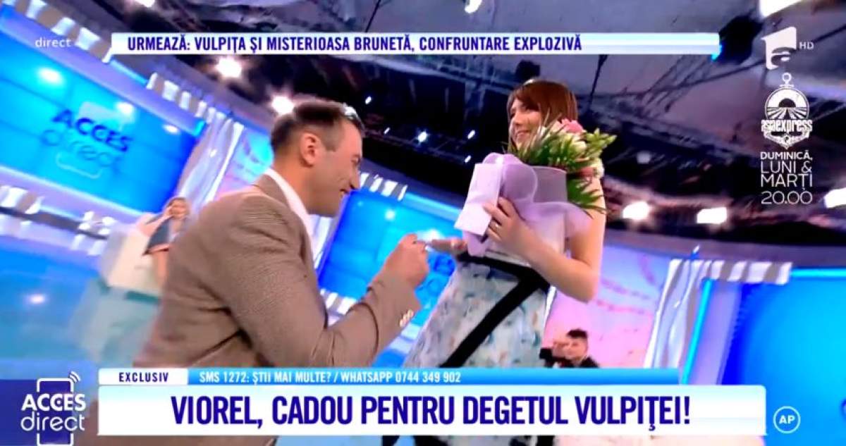 Vulpiţa, cerută în căsătorie, din nou, de Viorel. Cum a răspuns în faţa unei ţări întregi / VIDEO