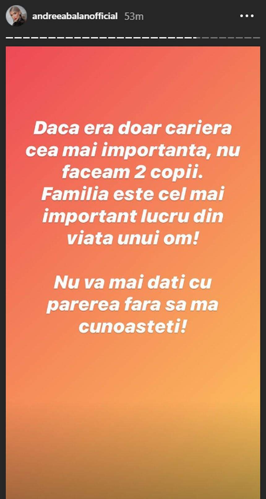 Andreea Bălan, reacție acidă după despărțirea de George Burcea. ''Nu vă mai dați cu părerea''