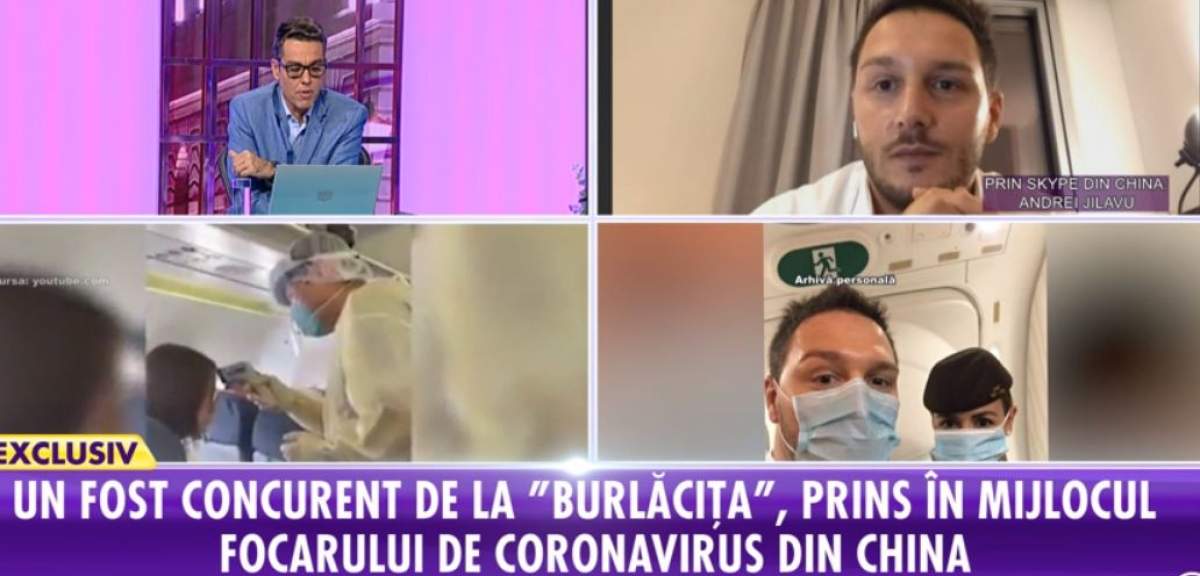 Andrei Jilavu, fost concurent la "Burlăciţa", în centrul focarului din China: „Port o cutie de măşti cu mine peste tot” VIDEO