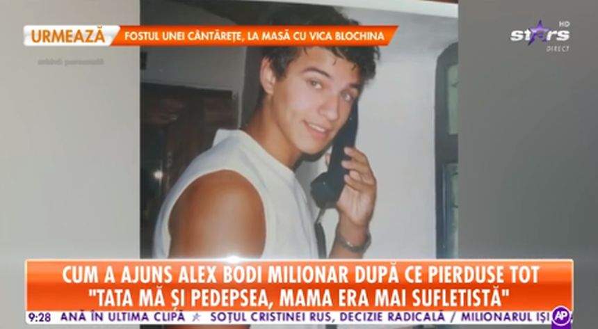 Cum arăta Alex Bodi în adolescenţă. Soţul Biancăi Drăguşanu era foarte slab şi nu avea nici urmă de muşchi / FOTO