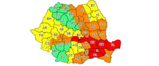 UPDATE / Anunţ alarmant de la ANM! Coduri portocalii şi roşii de ninsori şi viscol, până joi dimineaţă