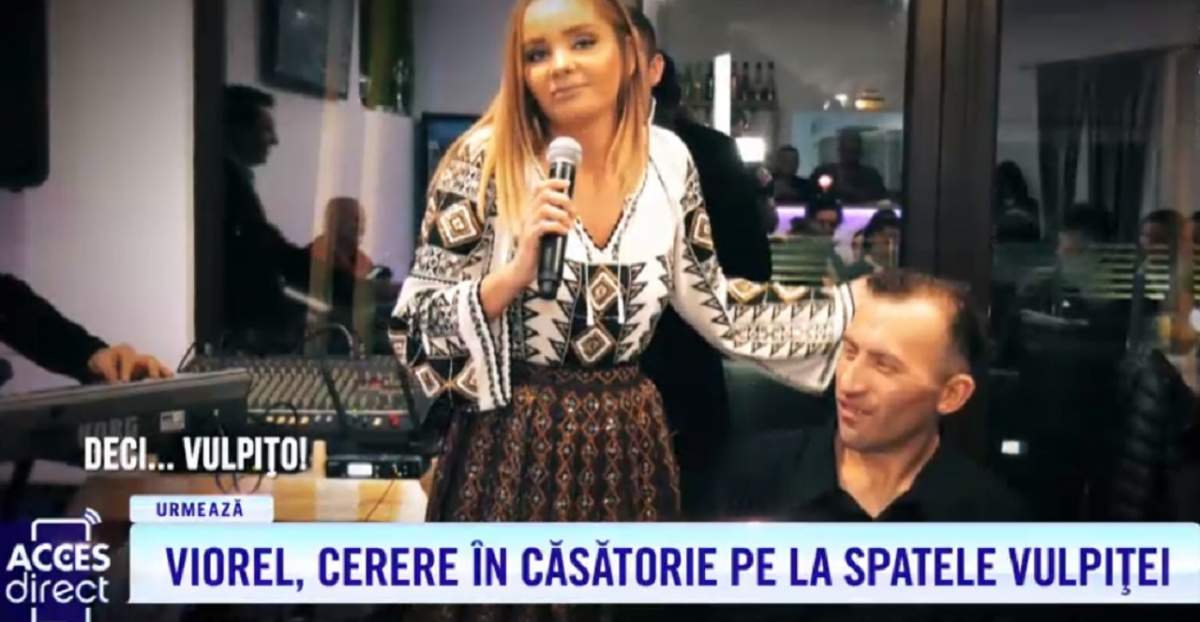 Viorel a cerut-o în căsătorie pe Maria Constantin, pe la spatele vulpiţei! Veronica, reacţie acidă la Acces Direct / VIDEO