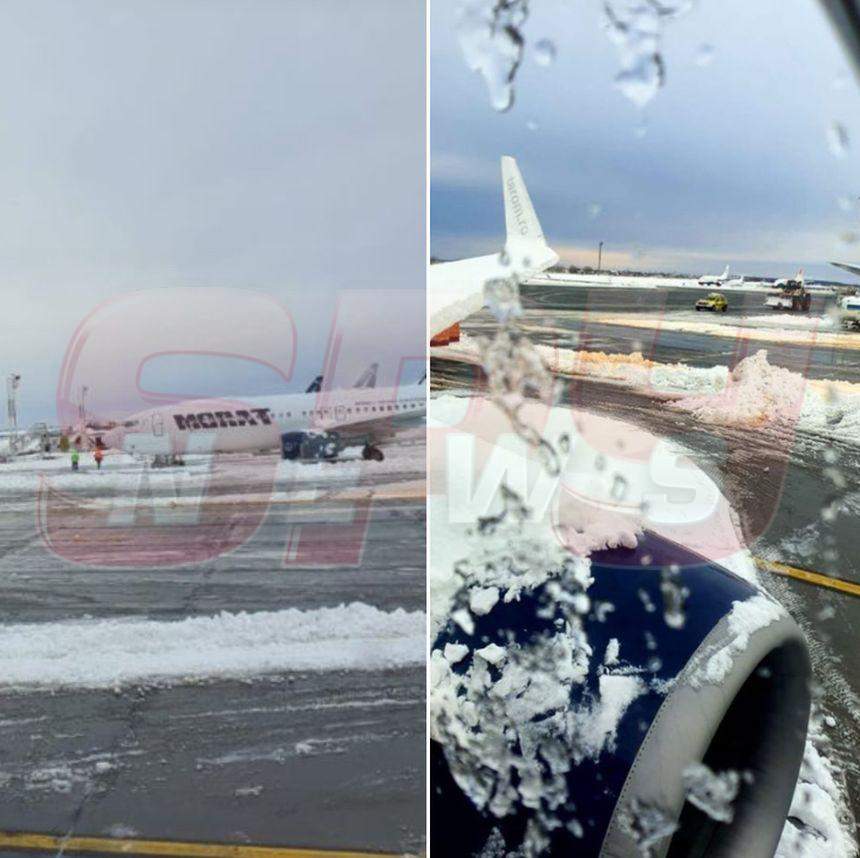 Probleme mari din cauza vremii şi pe Aeroportul Otopeni. Întârzieri de peste 3 ore. Călătorii sunt disperaţi / FOTO