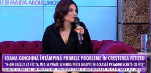 VIDEO / Ioana Ginghină, despre problemele cu fiica sa: "Am întrebat psihologul dacă e normal"