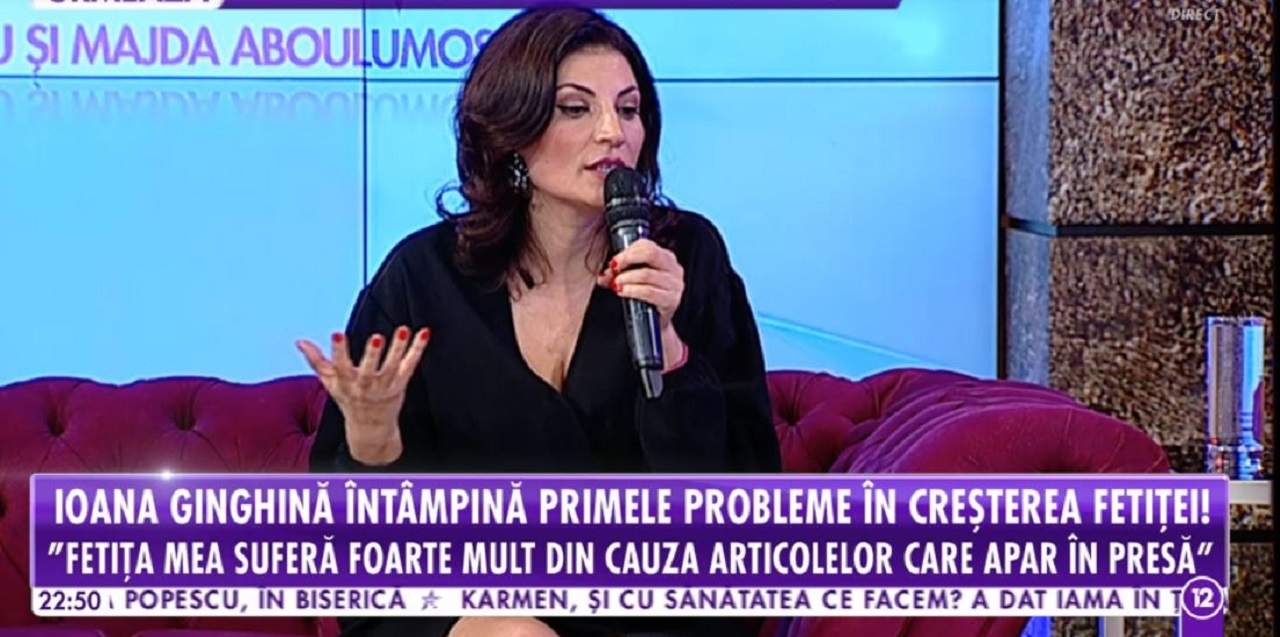 VIDEO / Ioana Ginghină, despre problemele cu fiica sa: "Am întrebat psihologul dacă e normal"