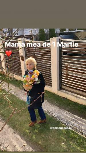 FOTO / Mama Adelei Popescu, fotografie emoţionantă de 1 Martie. Ce surpriză specială i-a făcut actriţa celei care i-a dat viaţă