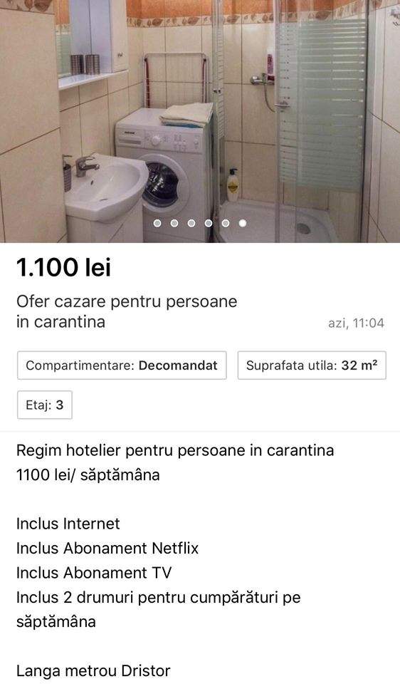 Cazare în regim hotelier, în București, pentru persoanele în carantină! „Netflix&chill” și cumpărăturile, la pachet / FOTO