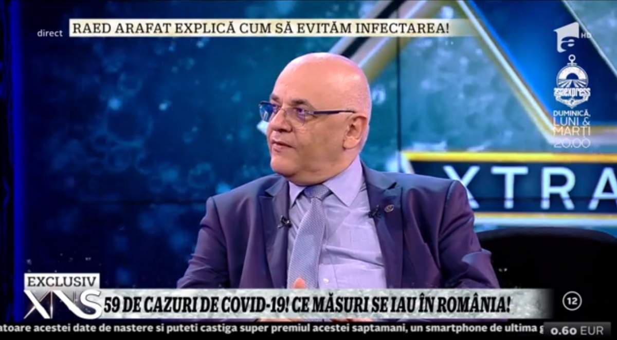 Raed Arafat spune totul despre Covid-19: „Dacă va creşte numărul cazurilor vor fi internaţi numai cei în stare gravă!”