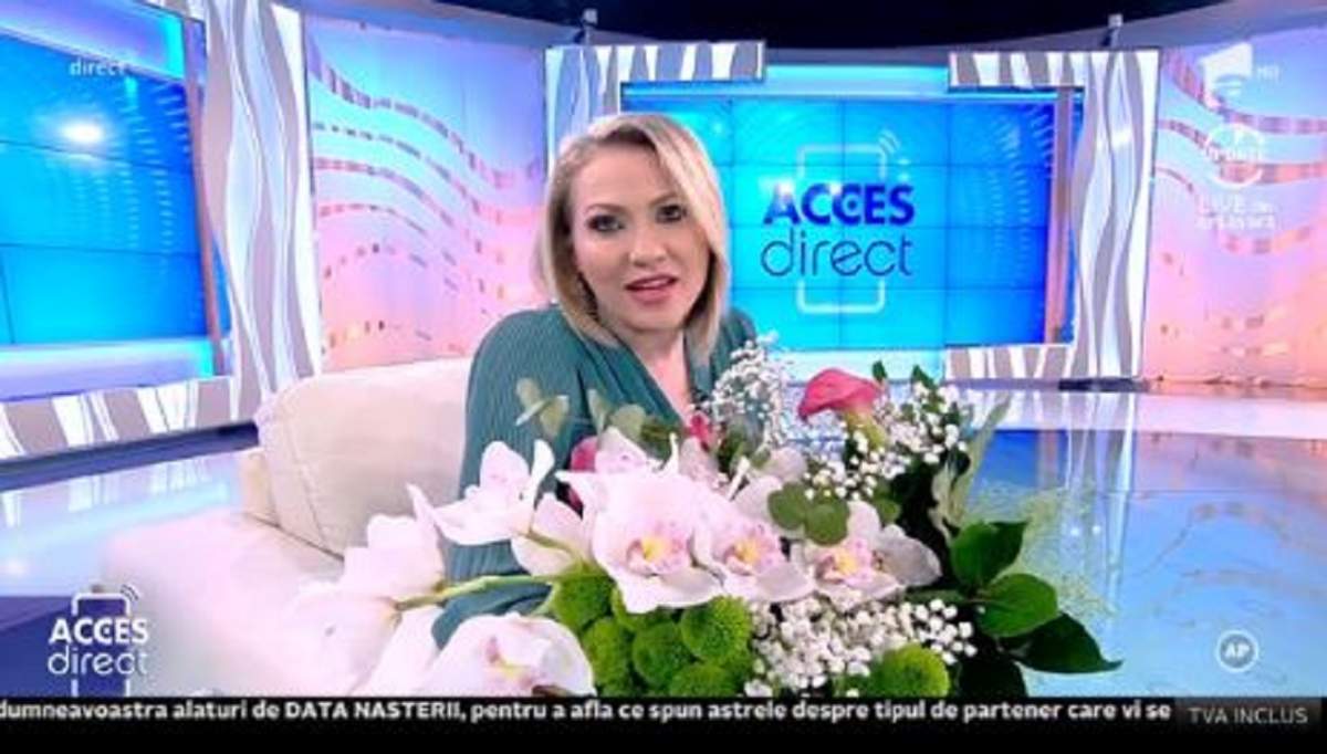 VIDEO / Mirela Vaida, serbată în platoul Acces Direct. „Mă simt așa parcă nu mai sunt tânără”