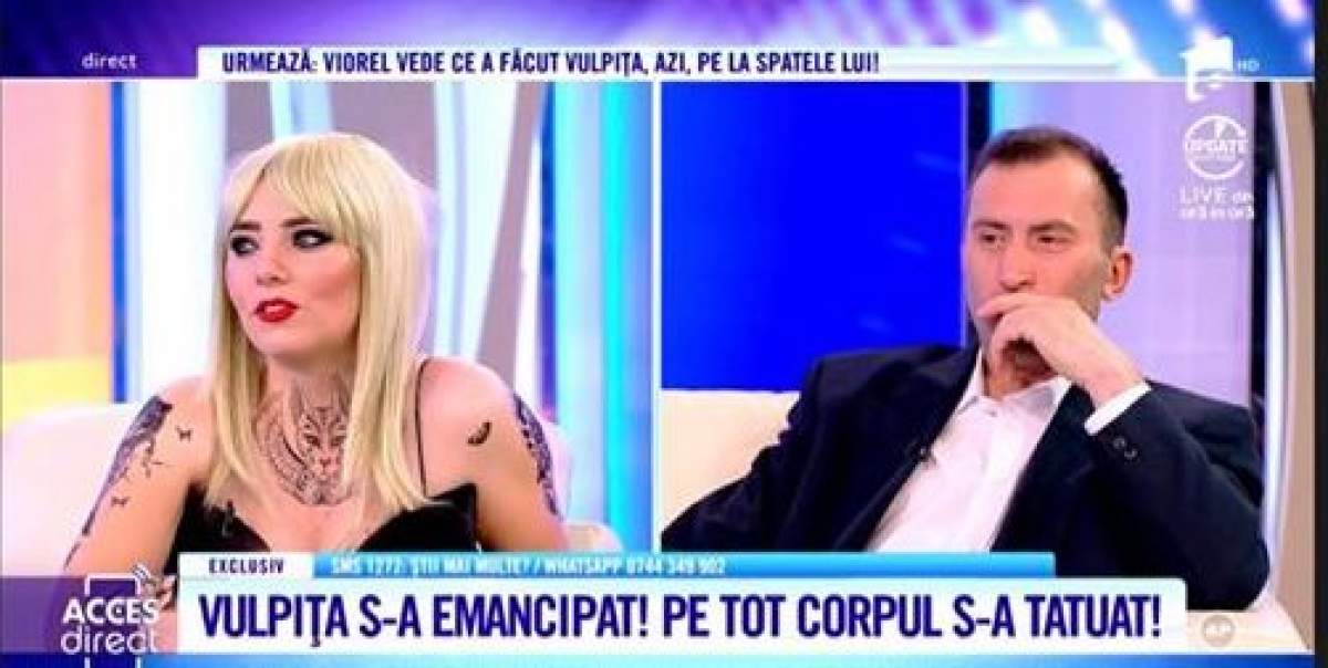 Vulpița s-a transformat complet! Blondă, cu tatuaje, și-a declarat independența! Viorel amenință că divorțează și o dă în judecată / VIDEO