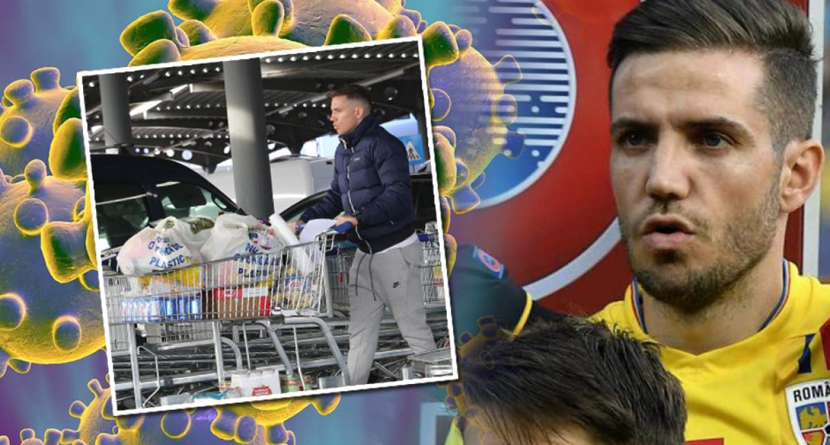 VIDEO PAPARAZZI / Coronavirusul a băgat frica și în fotbaliști. Alexandru Chipciu și soția lui au dat iama în magazine pentru provizii