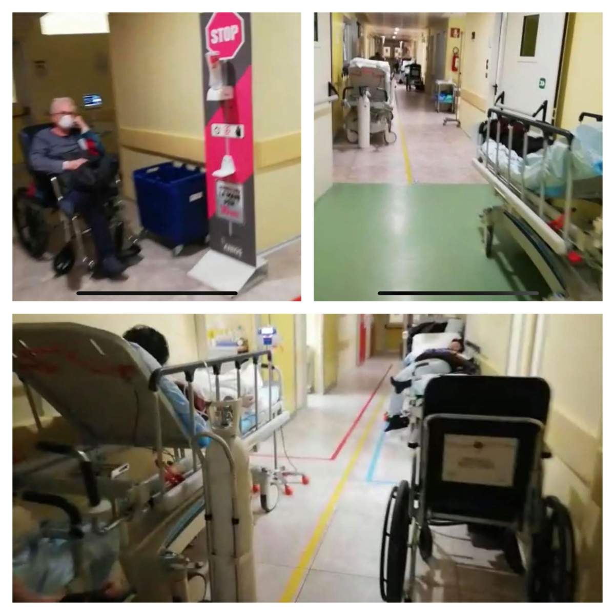 Imagini parcă desprinse dintr-un film horror, într-un spital din Italia. Filmarea care arată cu ce se confruntă medicii / VIDEO