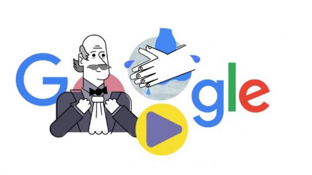 Cine a fost Ignaz Semmelweis. Google Doodle, despre importanța spălatului pe mâini