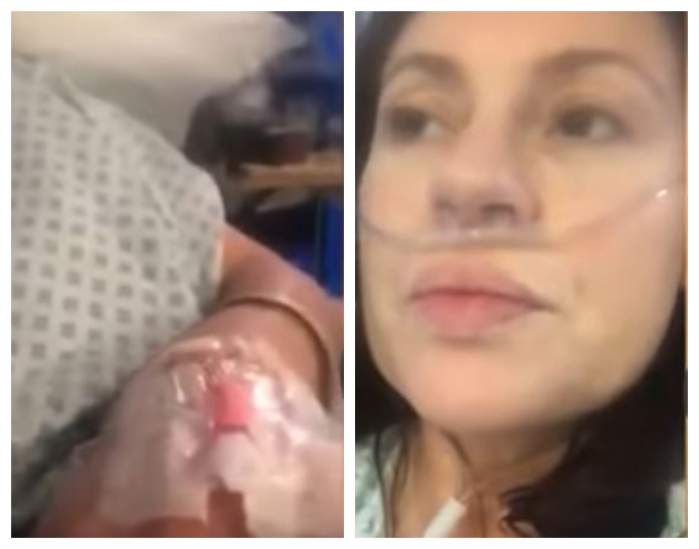 O mamă a doi copii, infectată cu COVID-19, s-a filmat de pe patul de spital: ”Priviți-mă! Nu pot respira!”