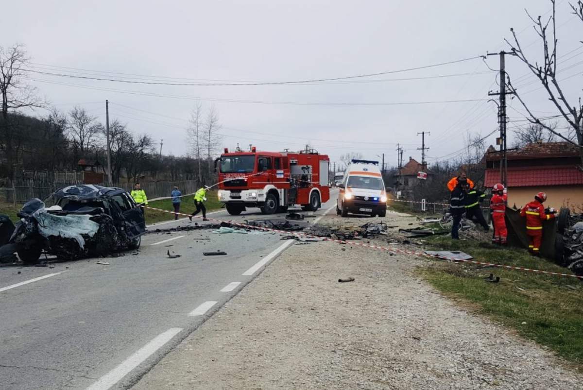 Accident cumplit în Vâlcea. Doi bărbați au murit pe loc / VIDEO