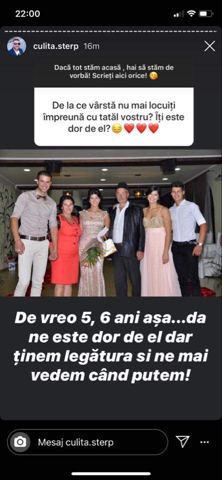 FOTO / Toată lumea îi cunoaște familia lui Culiță Sterp, dar puțini știu despre tatăl său. Care este relația dintre artist și părinte