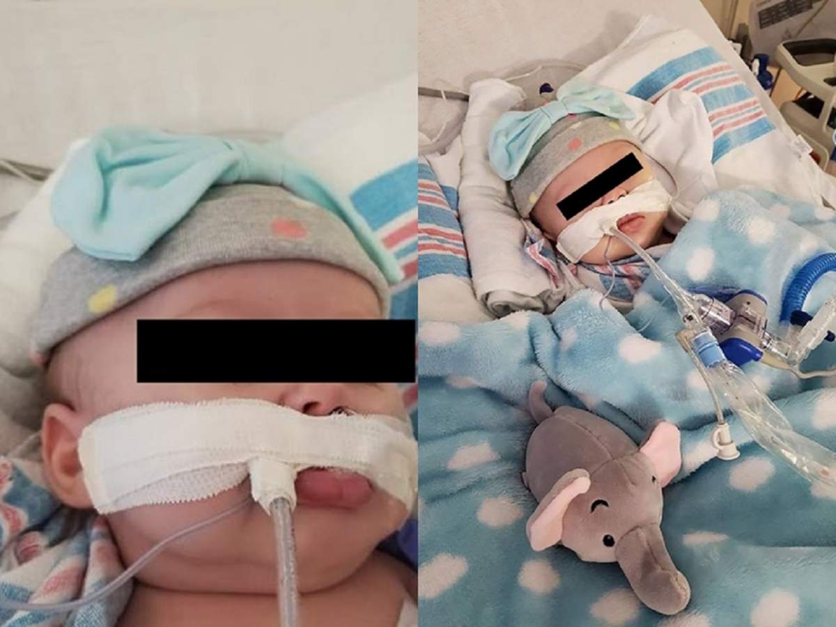 O fetiță de numai 2 luni a fost infectată cu coronavirus. Bebelușul se luptă să trăiască. Strigătul disperat al tinerei mame