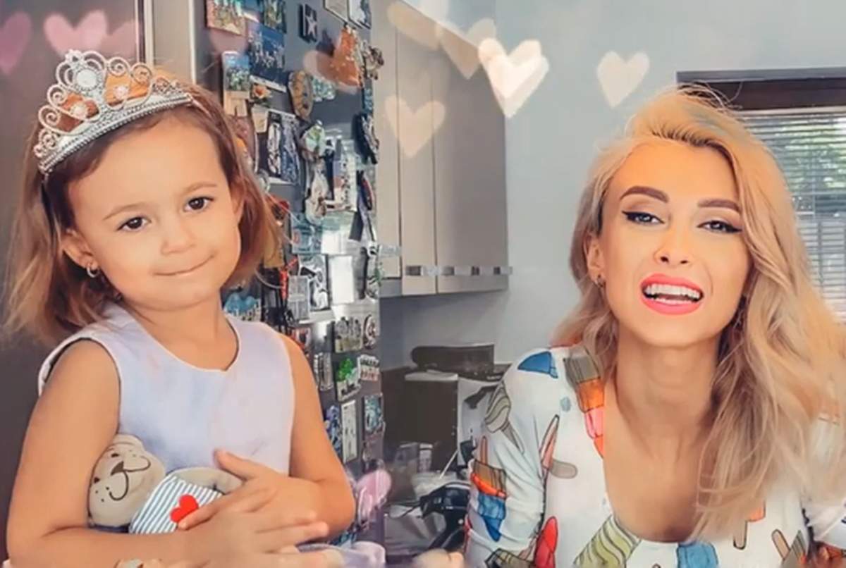 FOTO / Andreea Bălan, izolată de frica pandemiei de coronavirus. Cum se descurcă cu fetițele ei