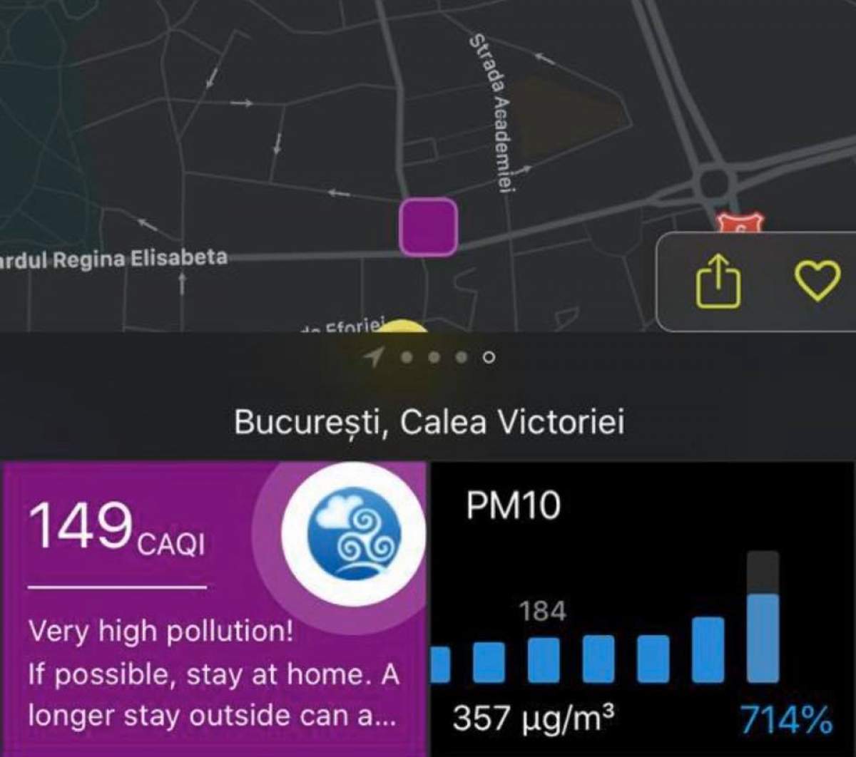 Bucureștiul, din nou extrem de poluat. Gabriela Firea a reacționat dur: ”Cine ne omoară mai tare decât coronavirusul?”