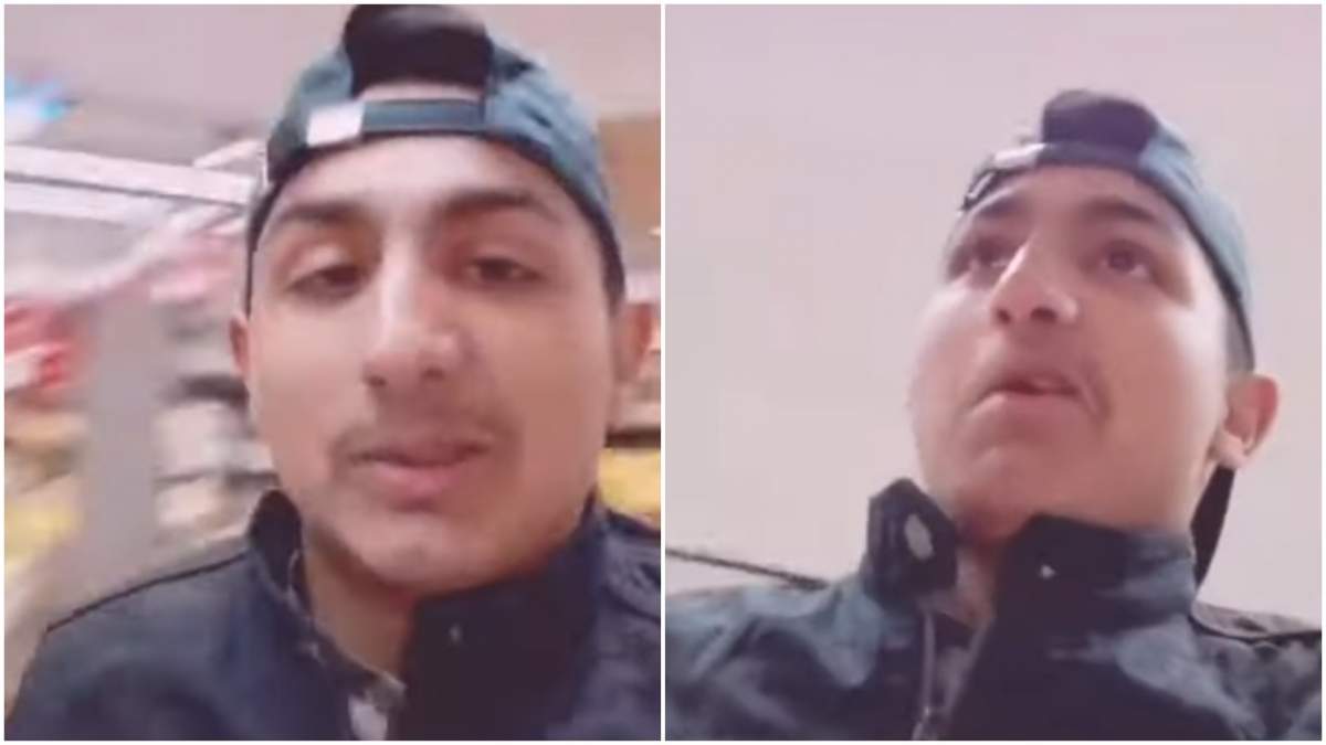 Un tânăr s-a filmat în timp ce amenința angajații unui magazin că le dă coronavirus: „Am de unde, eu sunt șmecherul Iașului” / VIDEO