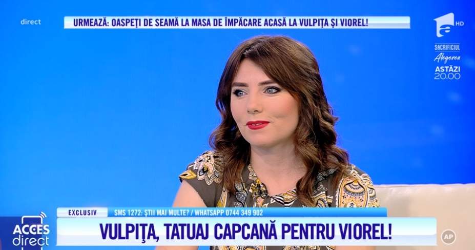 Vulpița și-a făcut tatuaj! Cum arată și ce reacție furibundă a avut Viorel: „M e de la Marian”